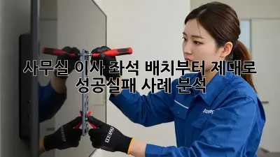 사무실 이사? 좌석 배치부터 제대로! 성공/실패 사례 분석